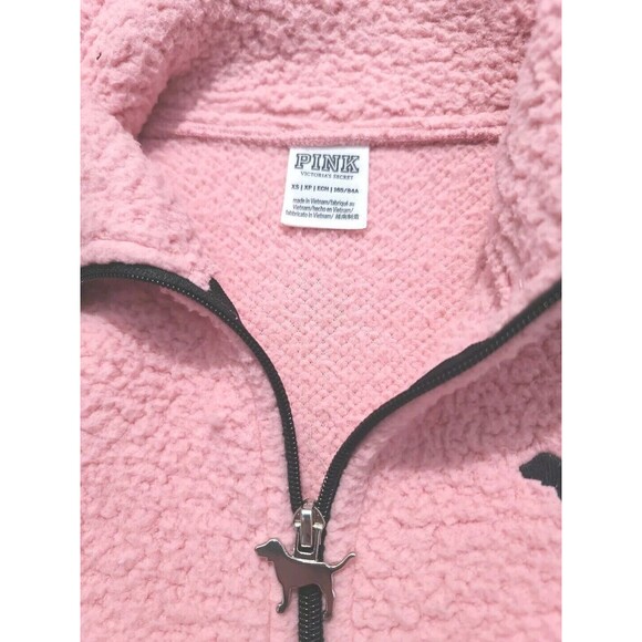 Victoria's Secret Pink Full-Zip Pink Sherpa Vest Limited Edition Size Xtra Small - Picture 3 of 5